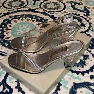 Clear Formal Heels with Rhinestone Accents 6